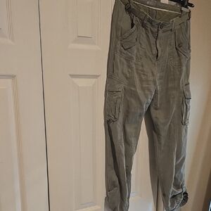 GUESS Olive Green Cargo Trousers